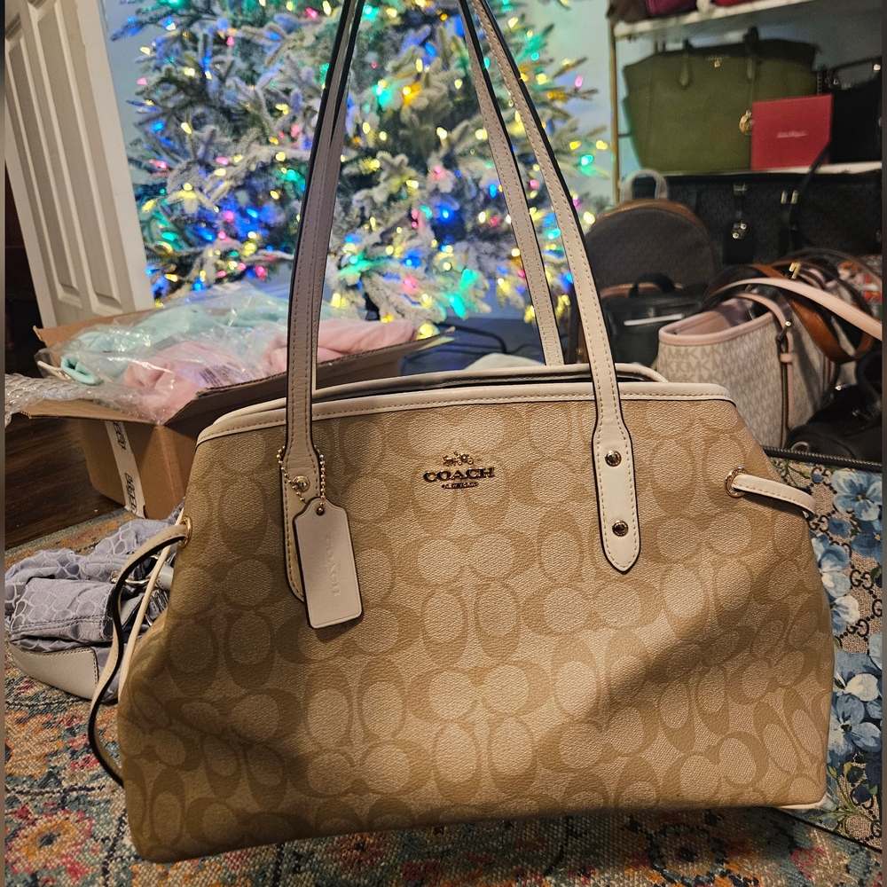 Coach Tan Signature Tote